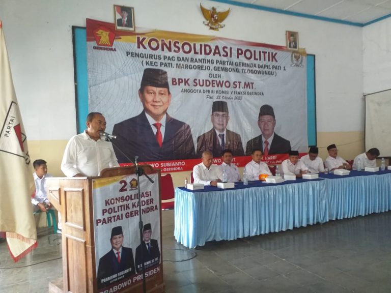 Konsolidasi Politik Partai Gerindra Bersama Pengurus PAC dan Ranting Dapil Pati 1