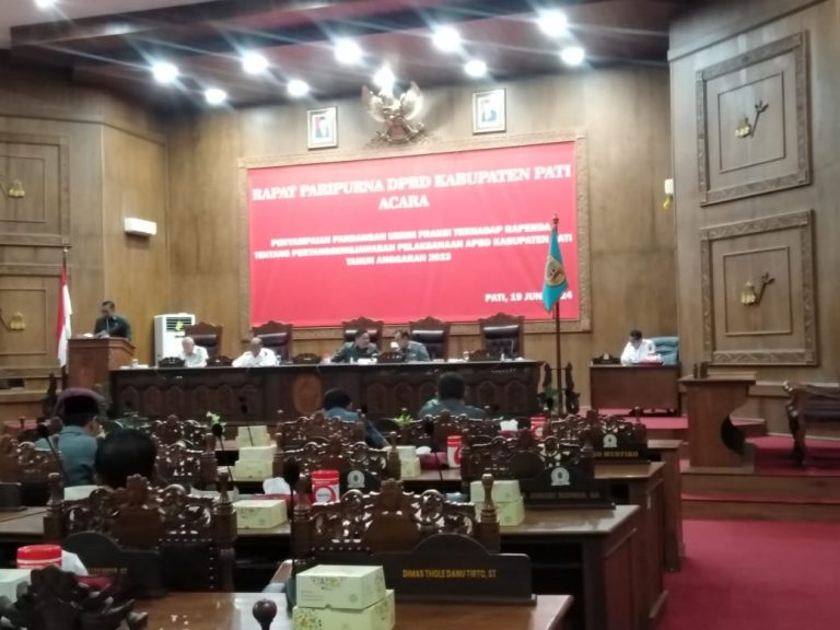 DPRD Pati Lanjut Bahas Raperda Pertanggungjawaban APBD