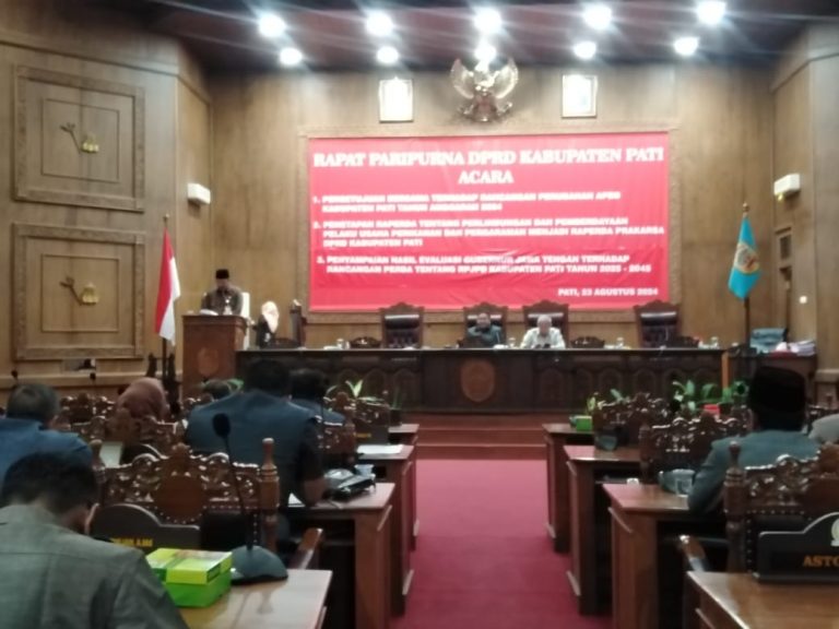 DPRD Pati Gelar Paripurna, Ini Agendanya