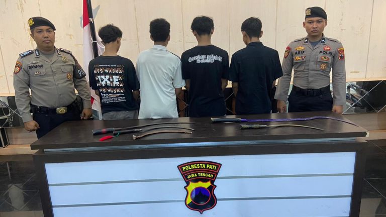 Konvoi Bawa Sajam, Polisi Ringkus 4 Remaja