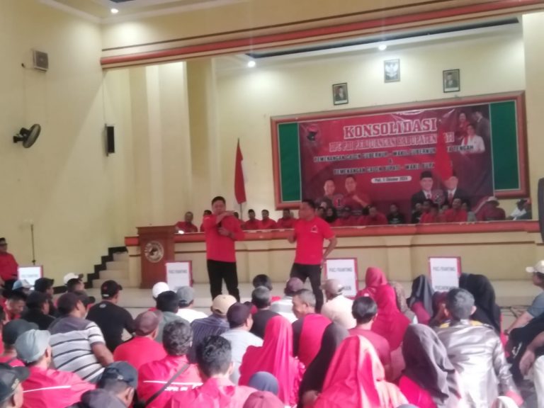 Semakin Menyala! Kader PDI Perjuangan Siap Menangkan Wahyu-Suharyono