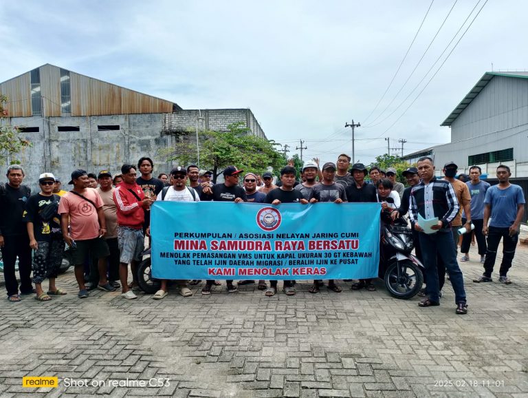 Perkumpulan Asosiasi Nelayan Jaring Cumi Juwana Menolak Kebijakan Pemasangaan VMS Pada Kapal Dibawah 30 GT