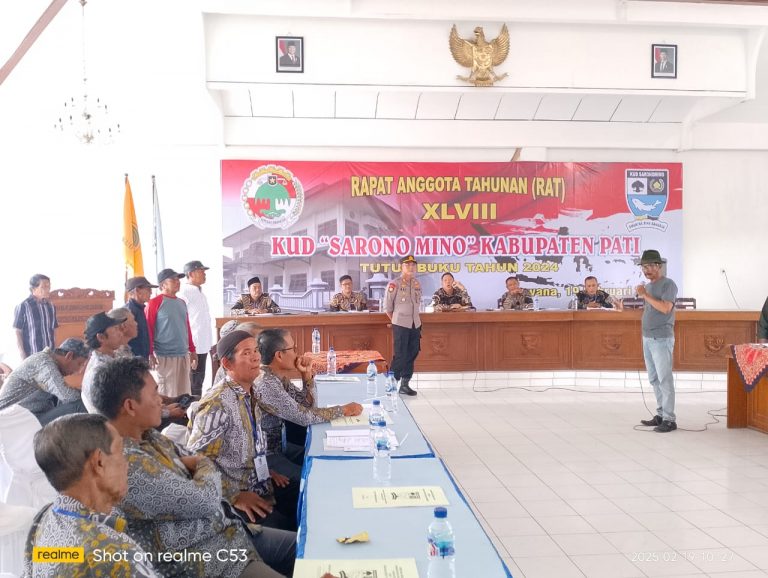 Sidang RAT Tutup Buku KUD Sarono Mino Juwana Kabupaten Pati, Pengurus Tinggalkan Ruang Sidang